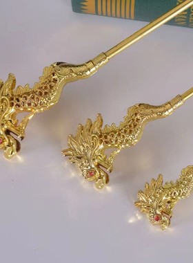 龙王拐王母娘娘土地公婆黑老太太合金摆件法器新古典纯手工制配件