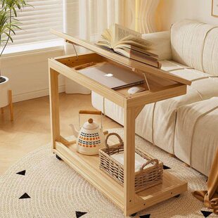 实木茶几可移动沙发边几家用床头桌子茶几客厅带轮小茶台茶桌边柜