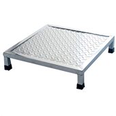 京势脚踏凳台阶踏板不锈钢防滑步梯增高板架踏板60cm 10cm 40cm