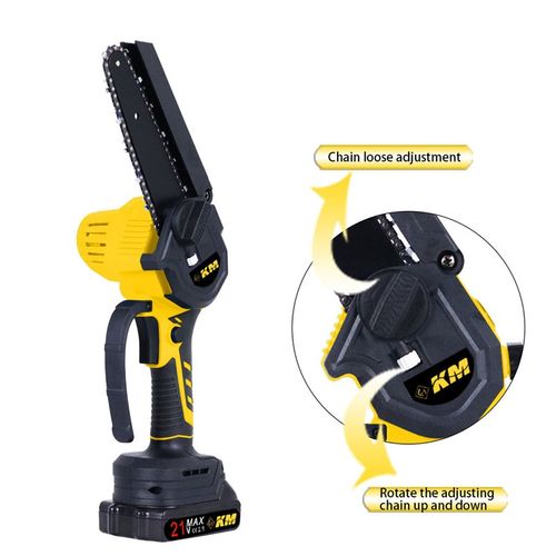 无刷手持电链锯锂电充电8寸6寸家用多功能手提伐木锯木工园林工具