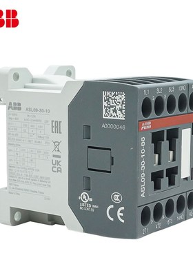 ABB交流接触器AS09-3o0-10交流AC220V直流ASL09/12/16直流DC24V