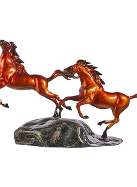 佐森 策马奔腾 铜摆件家居酒柜电视柜房间饰品装饰摆设创意摆件