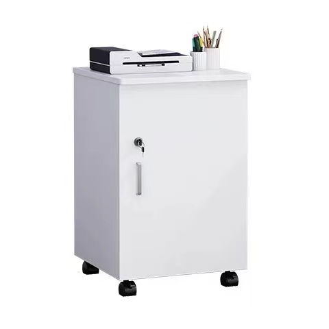 木质文件柜免安装办工落s地柜抽屉资料柜桌下移动带锁储物柜活动