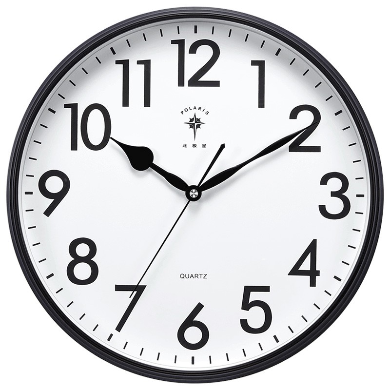 北极星钟表挂钟客厅创意时钟卧室办公静音挂表现代简约时尚石英钟