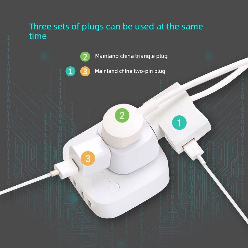 日本转换插头插排转换日标插头转换器2脚转3脚插座二脚转三脚排插
