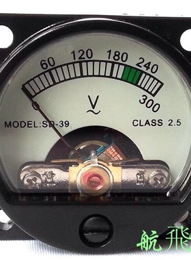 台资39型 SO39 300ACV  交流表 电源表头 带背光灯 直径34mm