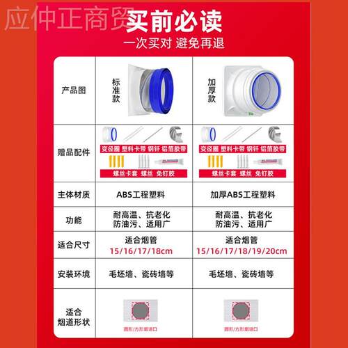 6单E3X抽油烟止逆阀烟道厨房排机风管道FND变径止回阀防烟宝向止