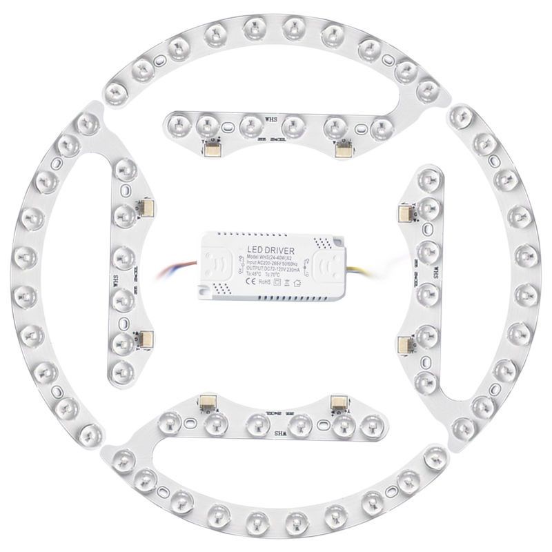 LED改造替换灯板灯芯灯片吸顶灯风扇灯客厅灯卧室灯磁吸马蹄光源