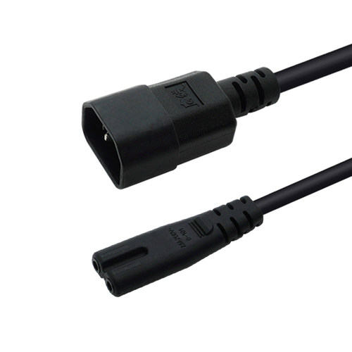IEC320-C14插头转C7电源延长线2*0.75平方品字转八字C7插座转C13