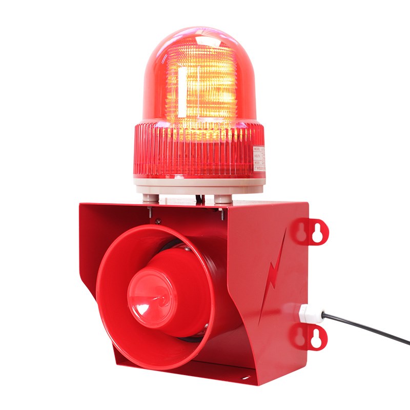 50W声光报警器高分贝24V220V开关量/232语音报警喇叭YX05K