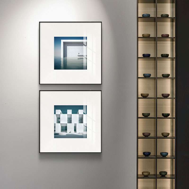 现代简约风景建筑装饰画客厅餐厅卧室玄关挂画酒店别墅民宿走廊画图片