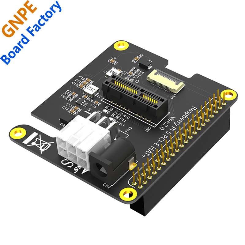PI5 树莓派5 PCle FFC转标准PCIe x1插槽扩展板 兼容多种PCIe扩展