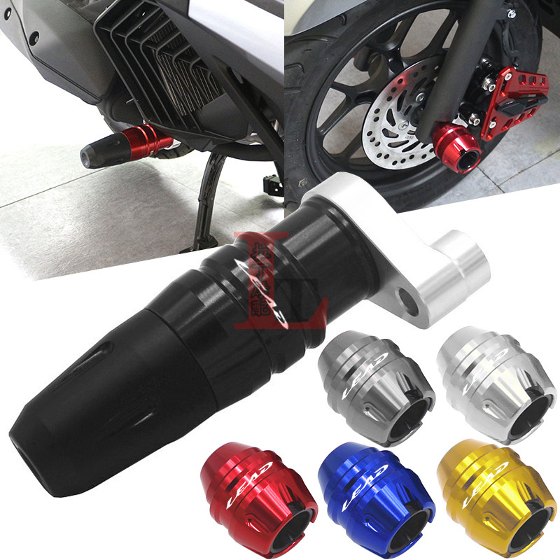 适用本田LEAD125改装防摔球立德125排气防摔杆前轮保护块前叉杯