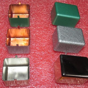 拉升牛罩方罩有十款 E25 E28变压器用铁镀紫铜再镀镍烤漆屏蔽铁罩