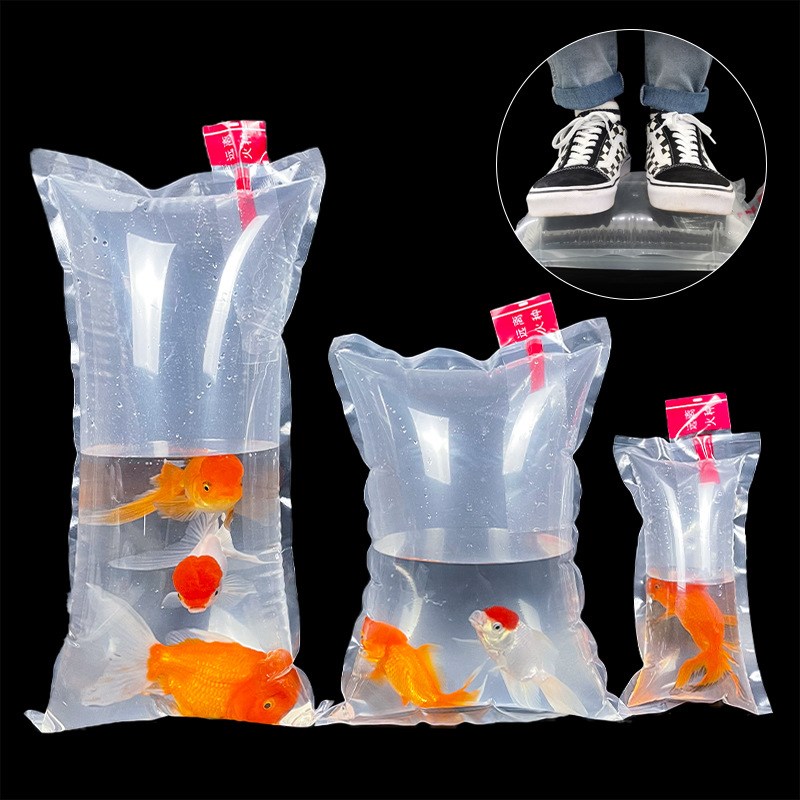 加厚有氧鱼袋水族观赏鱼打包袋活鱼袋运输氧气包装袋装金鱼袋子
