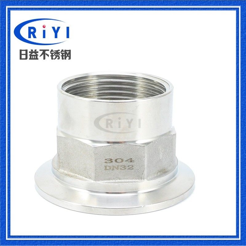 304不锈钢卫生级快装六角内丝卡箍式G内螺纹快速卡扣丝扣自动接头