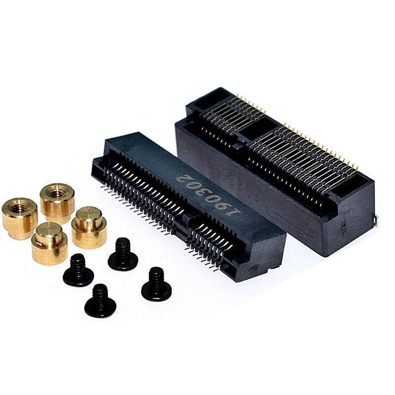 MINIPCIE MINIPCIE插座msata连接器插槽卡座52P 4.0H/5.2/5.6/6/8