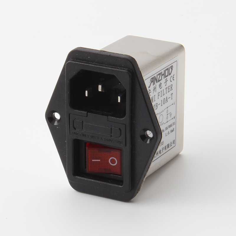 带灯 CW2B-6A-T IEC插座式交流电源滤波器 CW2B-10A-T CW2B-3A-T