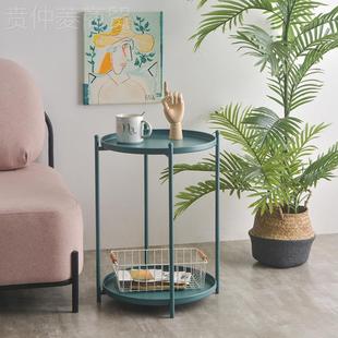 北铁艺床头茶几简约边几欧迷你角卧几室阳台多QZZY7635肉花架客厅