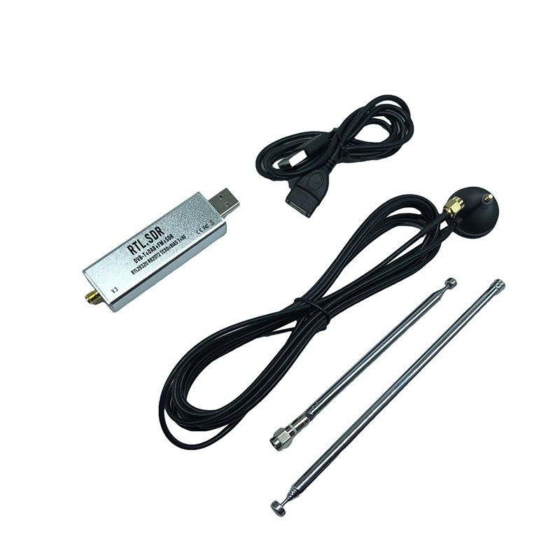 SDR  0.1MHz-1.7GHz TCXO 温补全波段软体接收机 航空 波段 ADSB