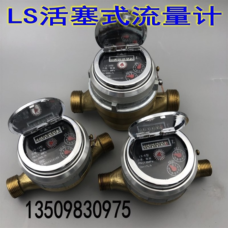 自流式柴油流量计/柴油表/油表/LS-8/LS-6  DN15活塞式流量表4分