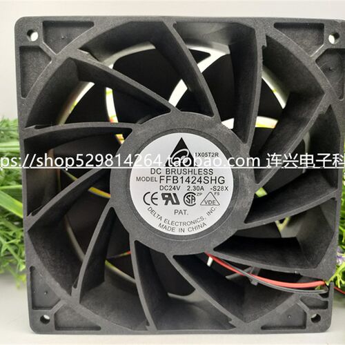 台达 14CM 24V 2.30A FFB1424SHG 4线PWM温控 变频器暴力散热风扇