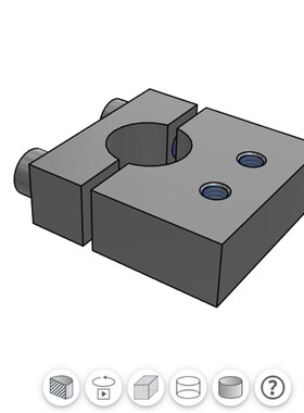 支柱固定夹 带螺纹垂直 平行 分离型KRTP12 KRPP15ARTP20ARPP25