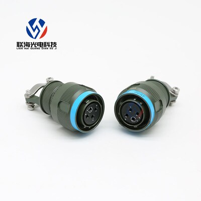 插头J599/26WC04SN 插座J599/20WC04PN圆形连接器4芯航空插头插座