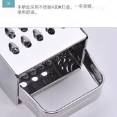 多用方形刨土豆丝切片磨蓉 四面瓜刨 加厚不锈钢切菜器 便携手提式