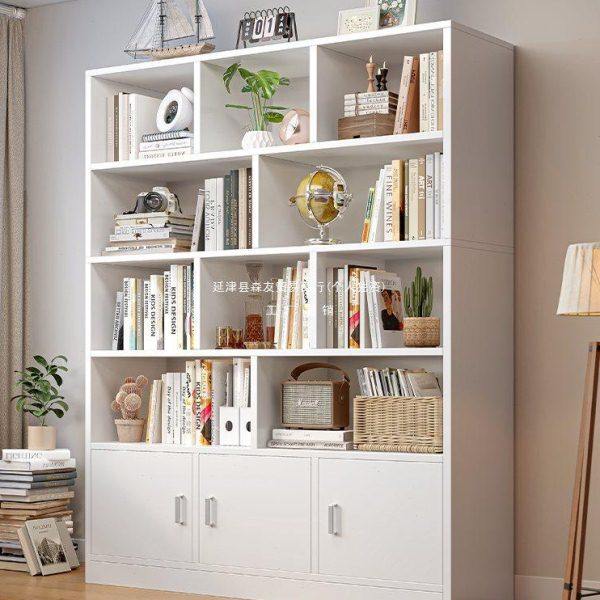 书架落地置物架儿童储物柜一体靠墙杂物柜子客厅收纳分层简易书柜,住宅家具,儿童书柜,淘宝优惠券,粉丝福利购,淘宝优惠卷