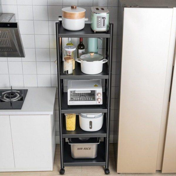 厨房多功能夹缝置物架落地多层家用储物架货架锅具微波炉收纳架子,厨房/烹饪用具,微波炉置物架,淘宝优惠券,粉丝福利购,淘宝优惠卷