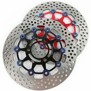 佛兰多245/260三孔浮动大碟7.0孔距电摩小牛改装刹车洞洞碟刹车盘
