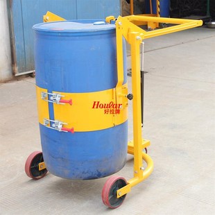 HD80A载重00kg油桶机械旋转式 油桶车经济型倒桶车