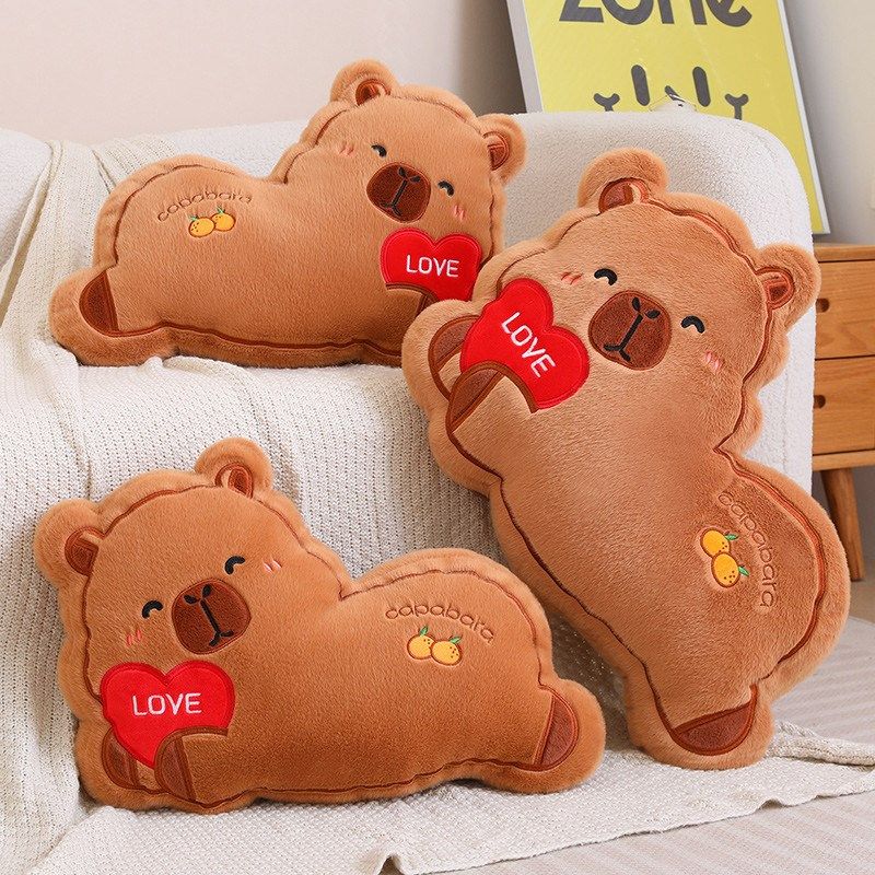 卡皮巴拉抱枕沙发客厅水豚靠枕宿舍床头办公室午睡枕头护腰靠垫女,居家布艺,靠垫/抱枕,淘宝优惠券,粉丝福利购,淘宝优惠卷