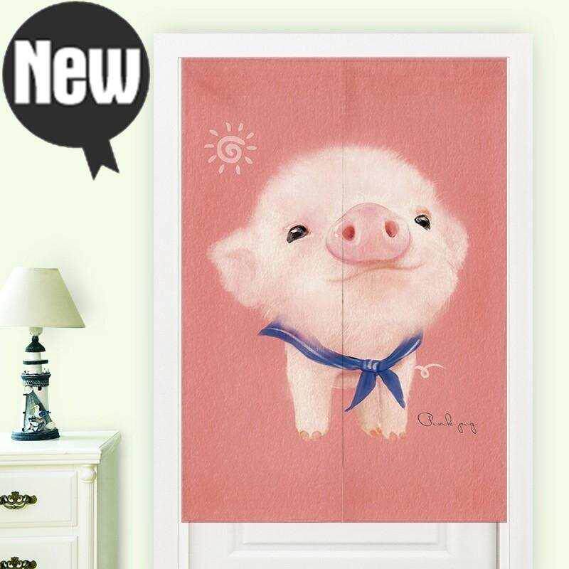 棉厨房门口家用洗手定做卡v通布帘厕所帘子挂帘冬季门帘可爱洗手