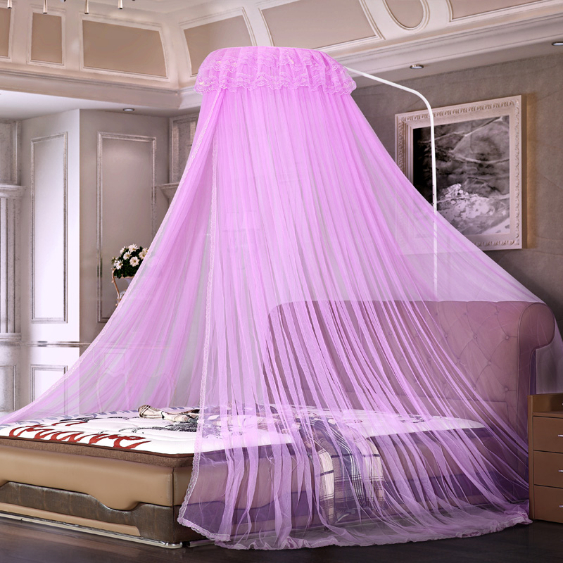 2021新款蚊帐落地圆形q申缩可调高度1.5/1.8m通用不打孔简易安装