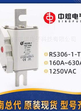西安中熔熔断器RS306-1-T5Z 1250V压交流熔断器200a快速熔断器