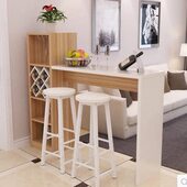 简约现代家用吧台酒柜组合玄关隔断柜客厅靠墙小吧台转角创意吧台