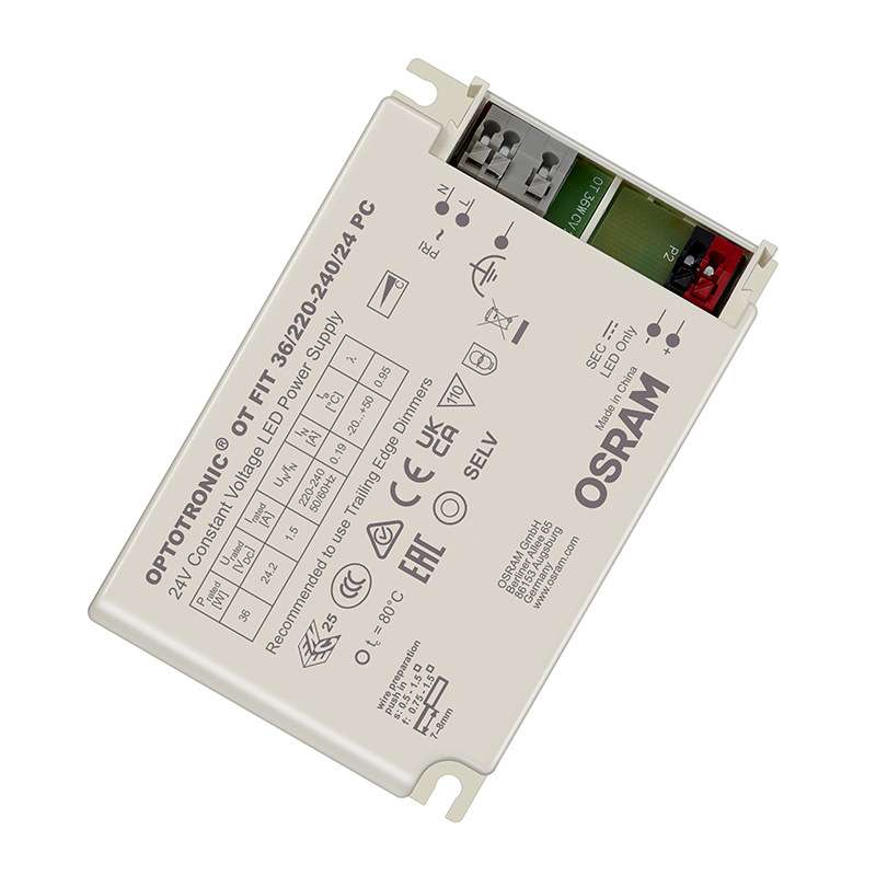 OSRAM欧司朗LED可控硅调光电源 36w75w恒压24V灯带变压器驱动电源