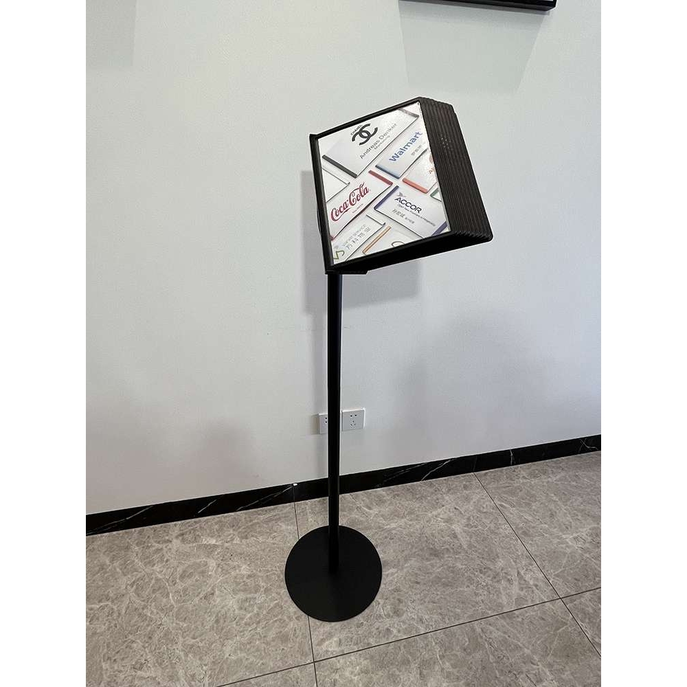 广告立牌落地式展示架宣传架子资料架a4展示牌翻页展示架活页菜谱