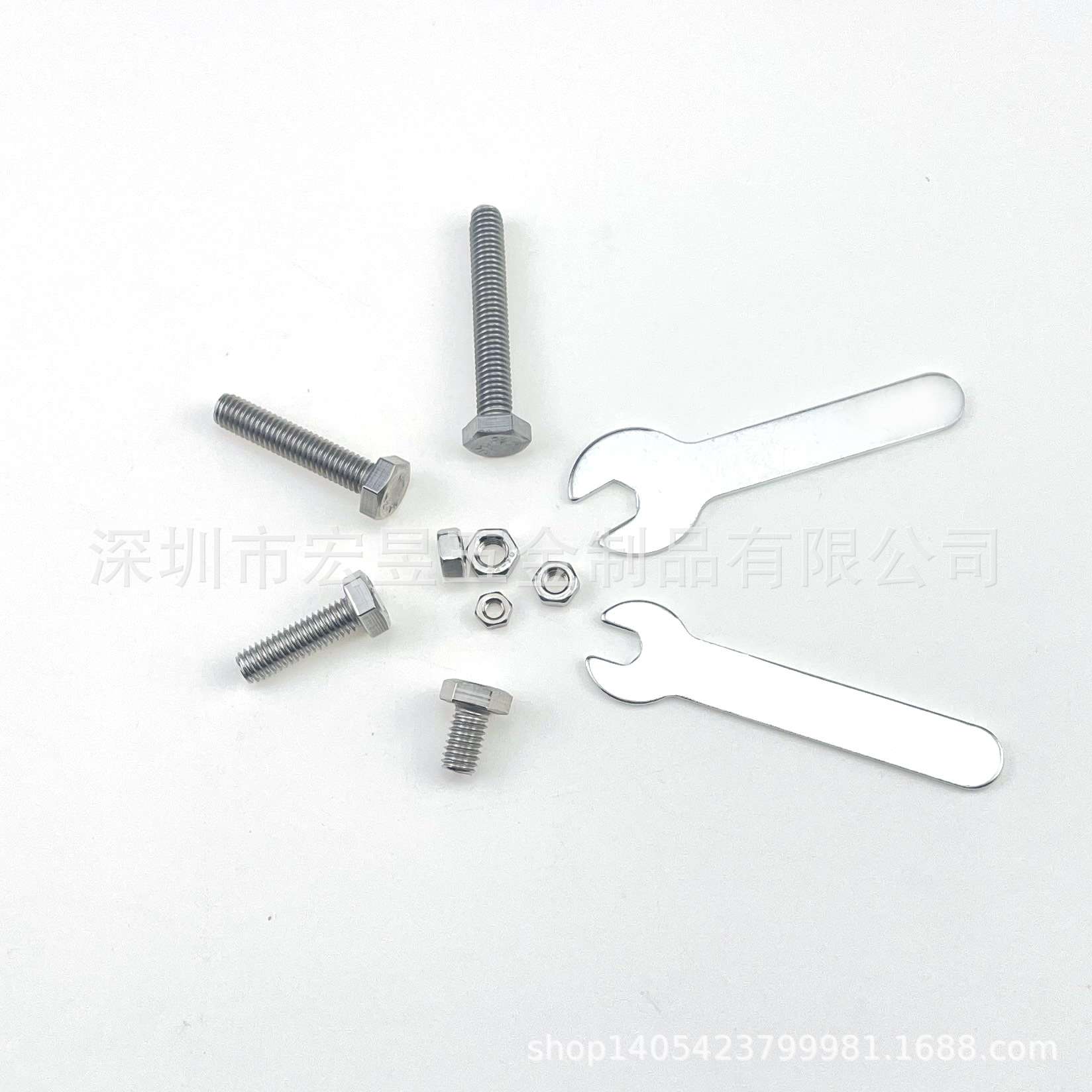 320pcs不锈钢304 外六角螺丝M3M4M5M6配螺母扳手盒装套装组合