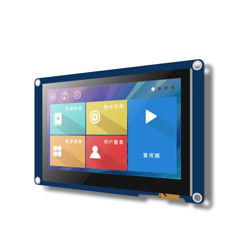 TJC4827X543_011Cs 4.3寸淘晶驰电容串口屏 RTC 触摸屏 音视频 IO