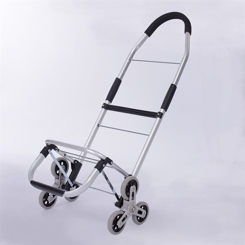 匠者充气轮购物车折叠静声减震手拉车便携拉杆车行李车老人拖车神