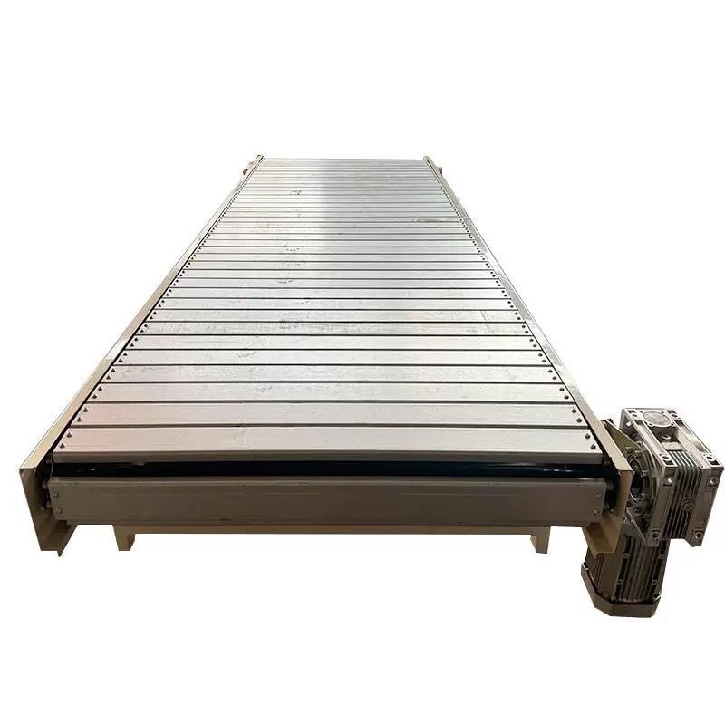 重型扣板输送机槽钢板链输送带流水线吨包机不锈钢重型链板传送机