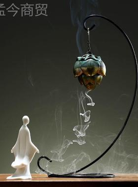 创意艺中无相客厅陶瓷式件禅意办公室倒ZEM流香居家檀香沉香工弘