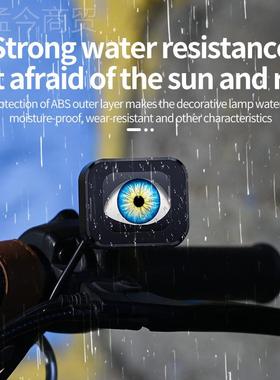 款车电动恶魔眼LED后灯视镜改装 外置XOC防水鹰眼汽灯多模式眨眼