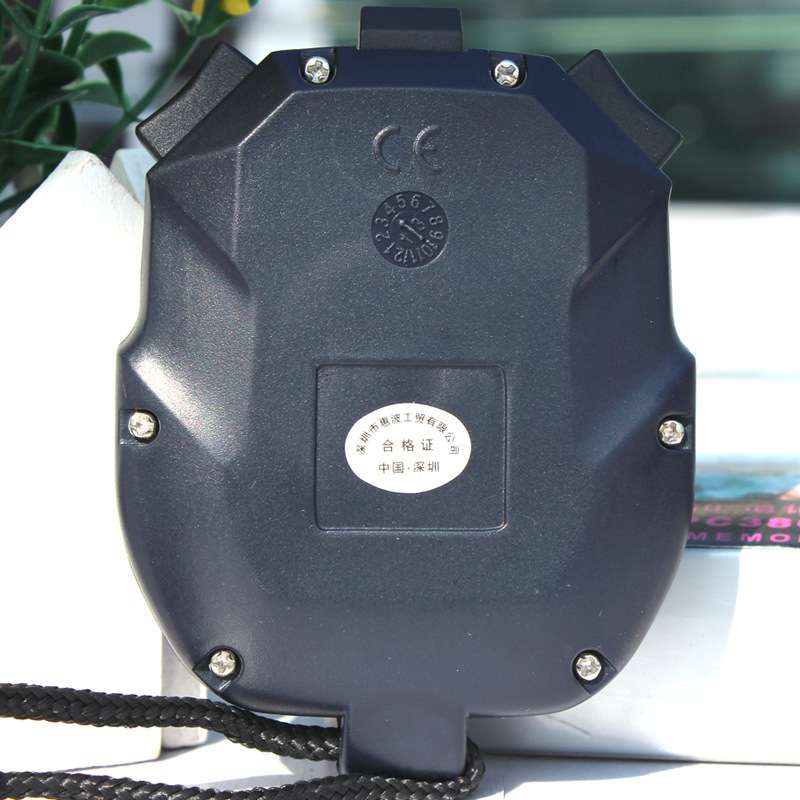 天福秒表PC3860三排60道记忆电子计时器裁判体育用品运动计时