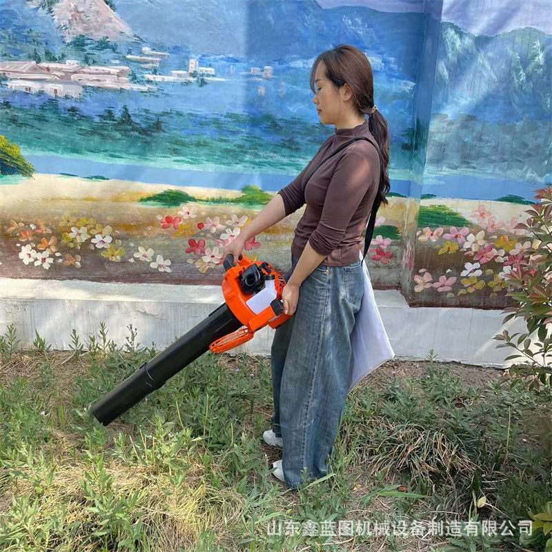 树叶四冲程风力灭火机园林绿化汽油吹吸机杂草枯叶粉碎收集吹叶机