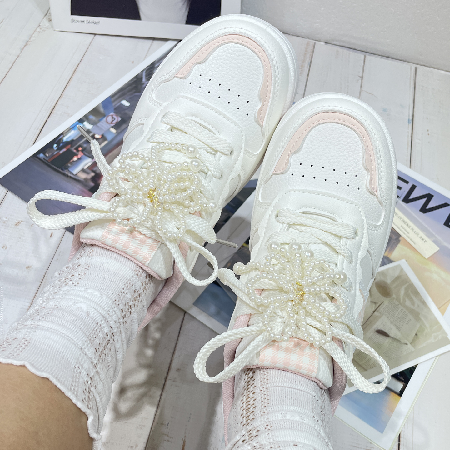 蝴蝶结小众ins百搭珍珠时尚