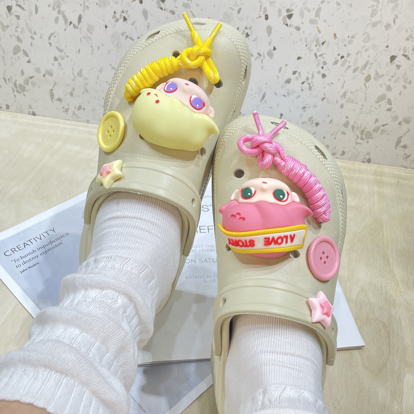 适配于crocs洞洞鞋通用配饰装饰配件套装卡扣鞋扣卡路驰鞋花男女